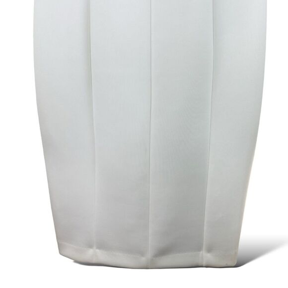White Cold Shoulder Body Con Calvin Klein Dress Bridal Wedding Guest Prom‎ Sz 8 - Picture 9 of 16